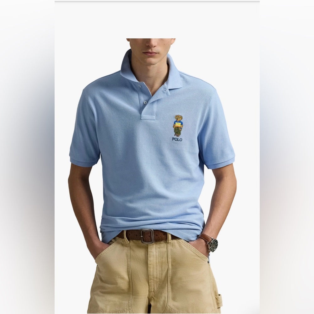 Polo Ralph Lauren Classic Fit Polo Bear Cotton Piqué Polo